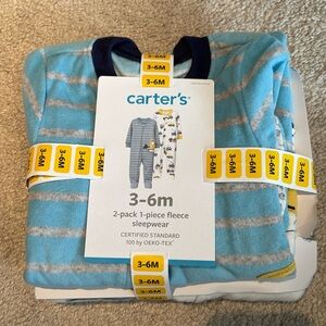 Carters 2 pack 1 piece fleece sleepwear